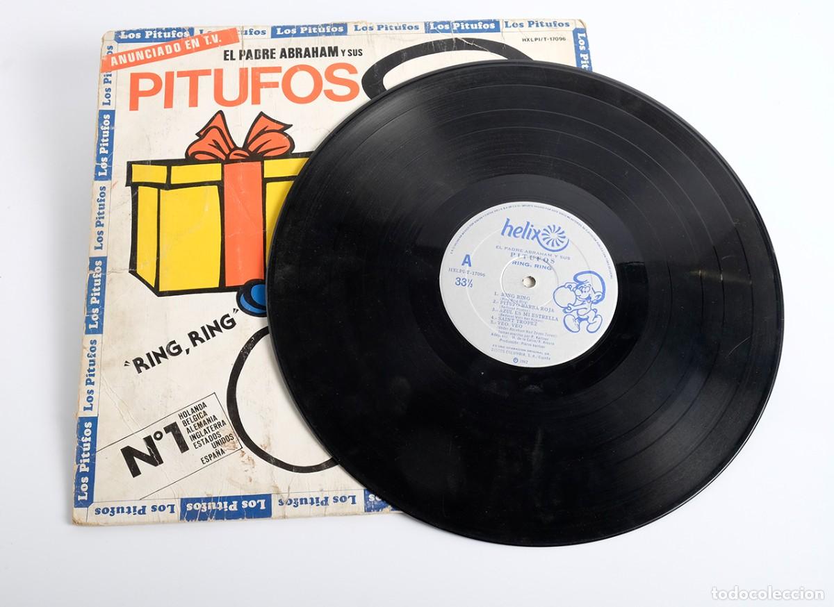 Discos de vinilo: Disco LP los Pitufos. Ring, Ring. Helix. 1982 - Foto 2
