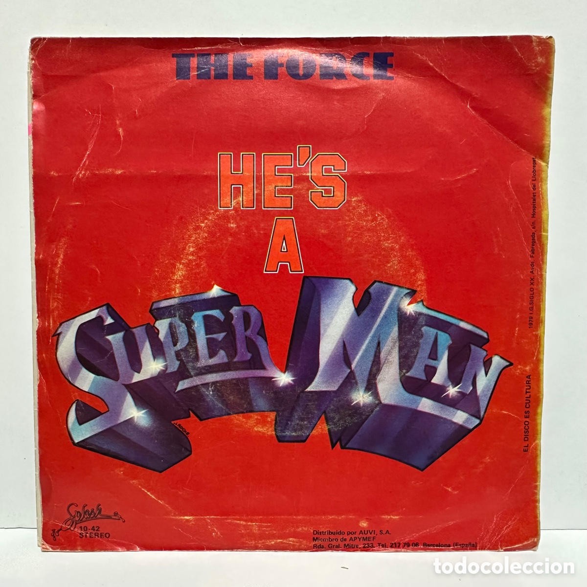 Discos de vinilo: The Force - Hes A Super Man (7&rdquo;, Single) - Foto 2