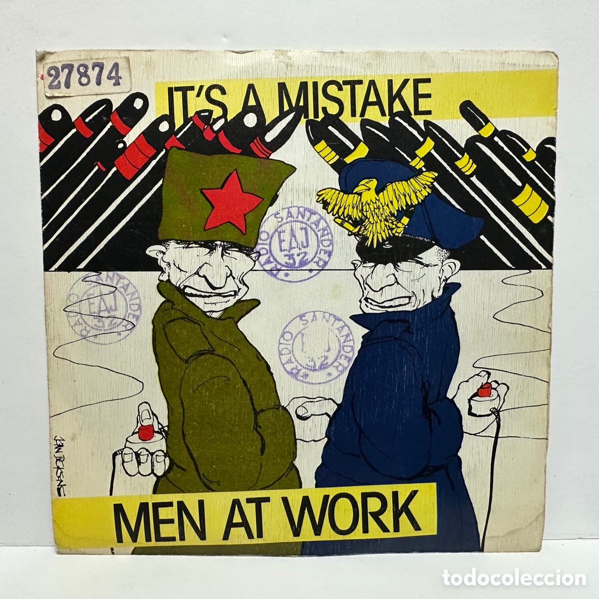 Discos de vinilo: Men At Work - Its A Mistake (7&rdquo;, Single) - Foto 1