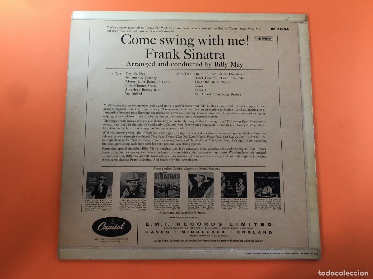 Discos de vinilo: FRANK SINATRA / COME SWING WITH ME! - LP VINILO UK - Foto 2