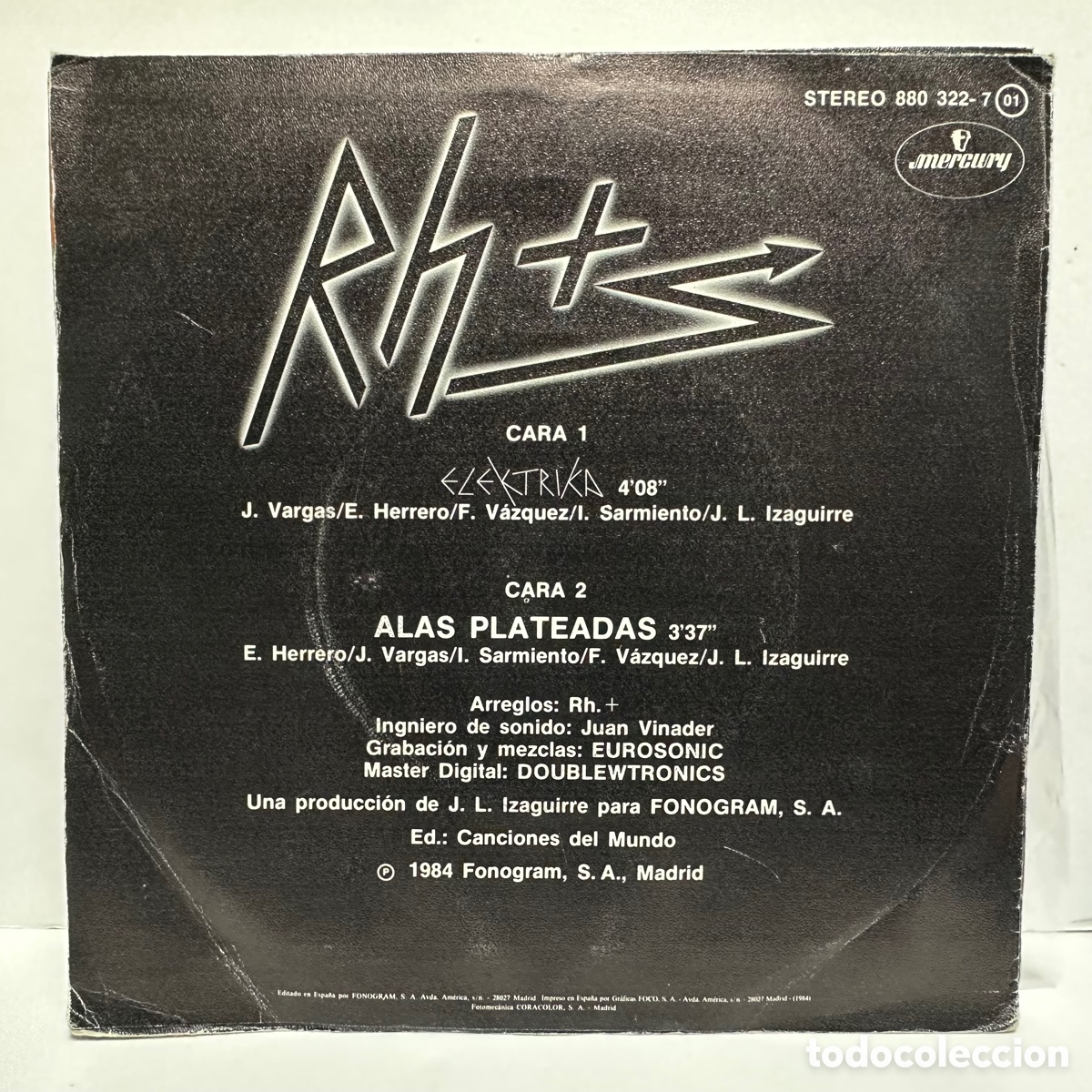 Discos de vinilo: Rh.+ - Elektrika (7&rdquo;, Single) - Foto 2