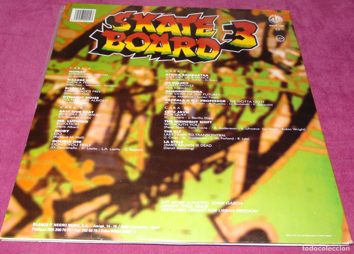 Discos de vinilo: SKATE BOARD 3 - DOBLE LP - portada doble GATEFOLD - Foto 4