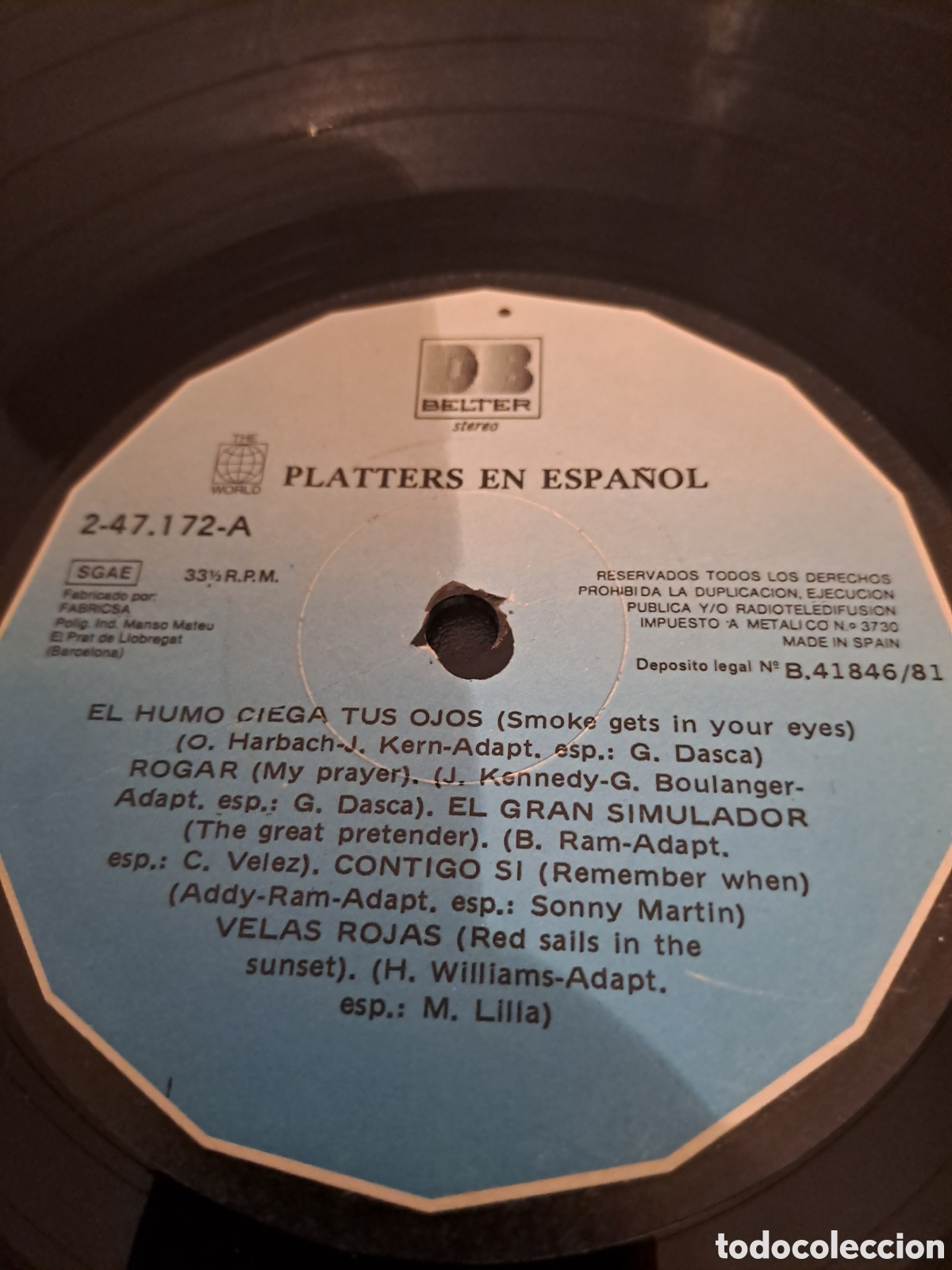 Discos de vinilo: PLATTERS EN ESPA&Ntilde;OL. LX.1 - Foto 3