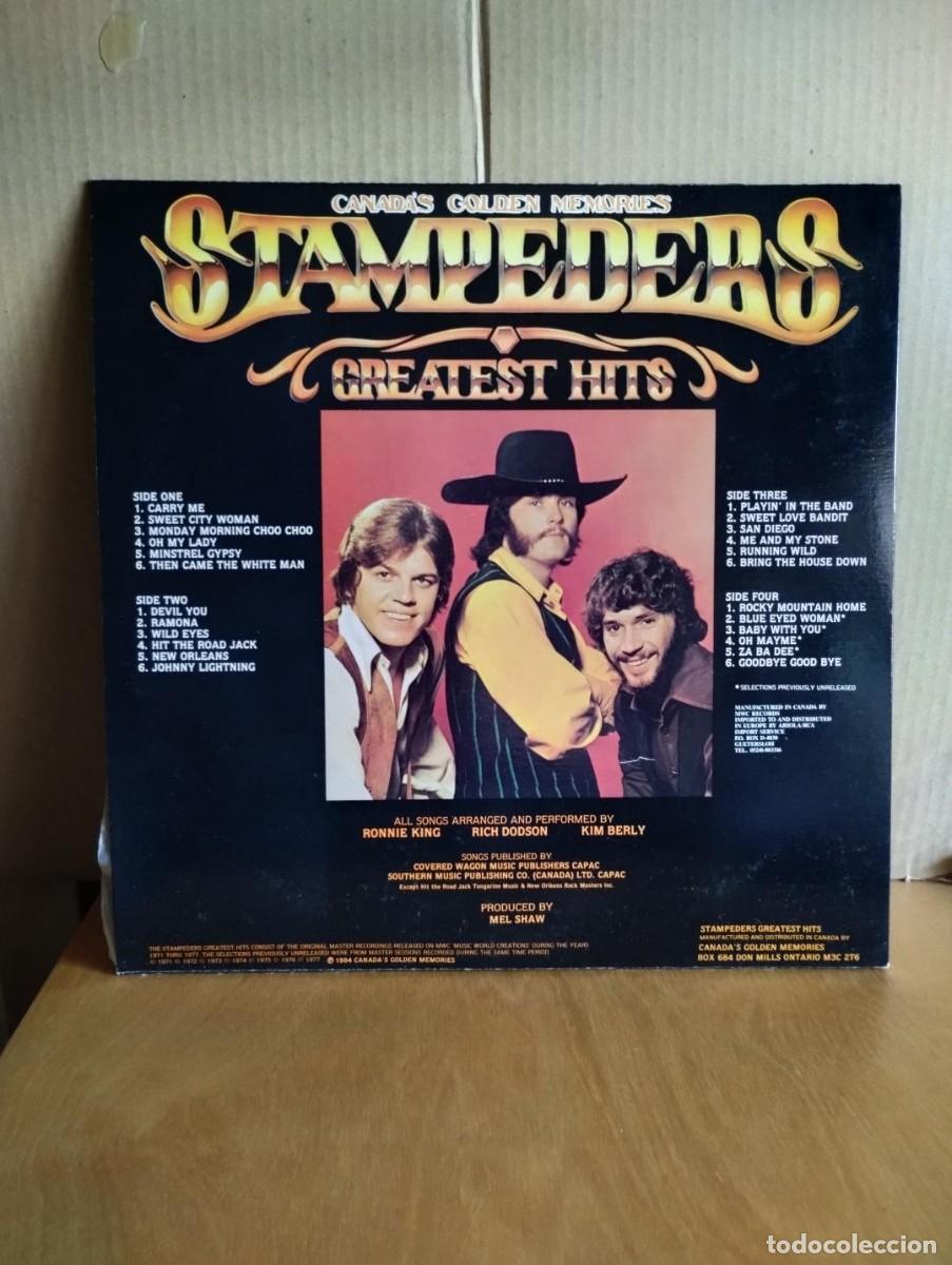 Discos de vinilo: STAMPEDERS ---- GREATEST HITS - Foto 2