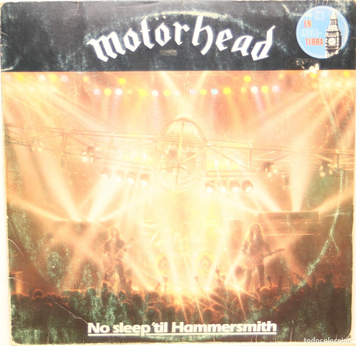 Discos de vinilo: MOTORHEAD No sleep&acute;til hammersmith LP ariola 1981 - Foto 1