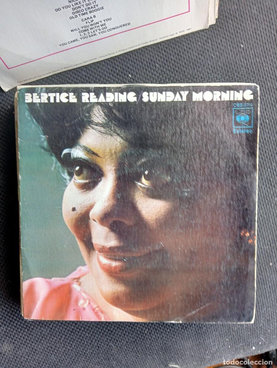 Discos de vinilo: Bertice Reading - Sunday Morning 7&rdquo; Single 1975 - Foto 1