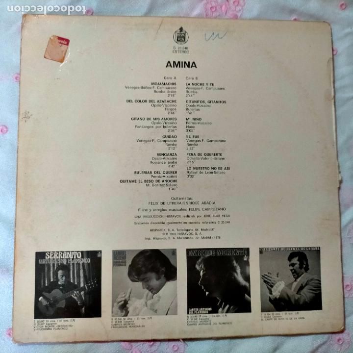 Discos de vinilo: DISCO VINILO GRANDE LP - AMINA - Foto 2