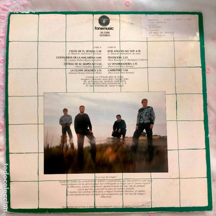 Discos de vinilo: DISCO VINILO GRANDE LP - ALHUCEMA - Foto 2