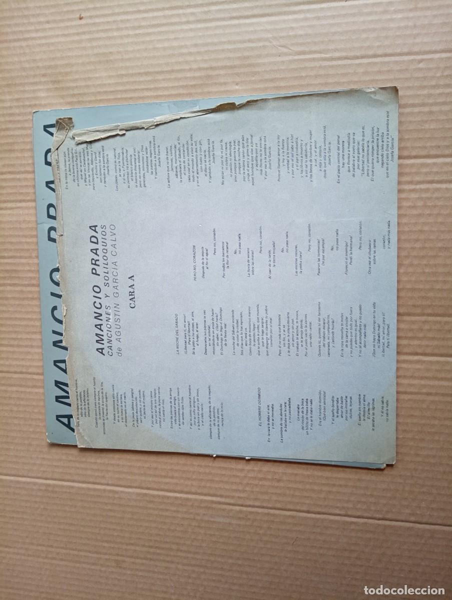 Discos de vinilo: AMANCIO PRADA - CANCIONES Y SOLILOQUIOS LP 1983 - Foto 6