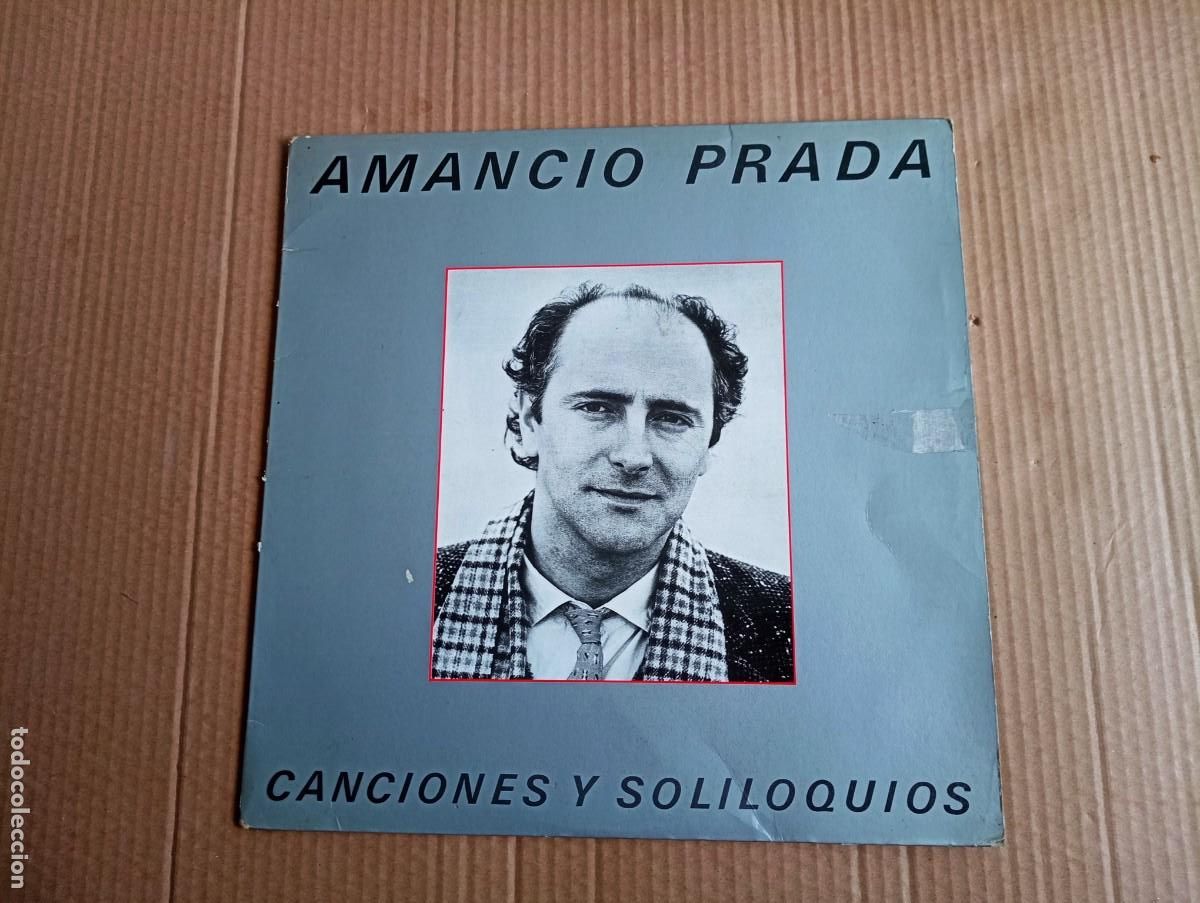 Discos de vinilo: AMANCIO PRADA - CANCIONES Y SOLILOQUIOS LP 1983 - Foto 1