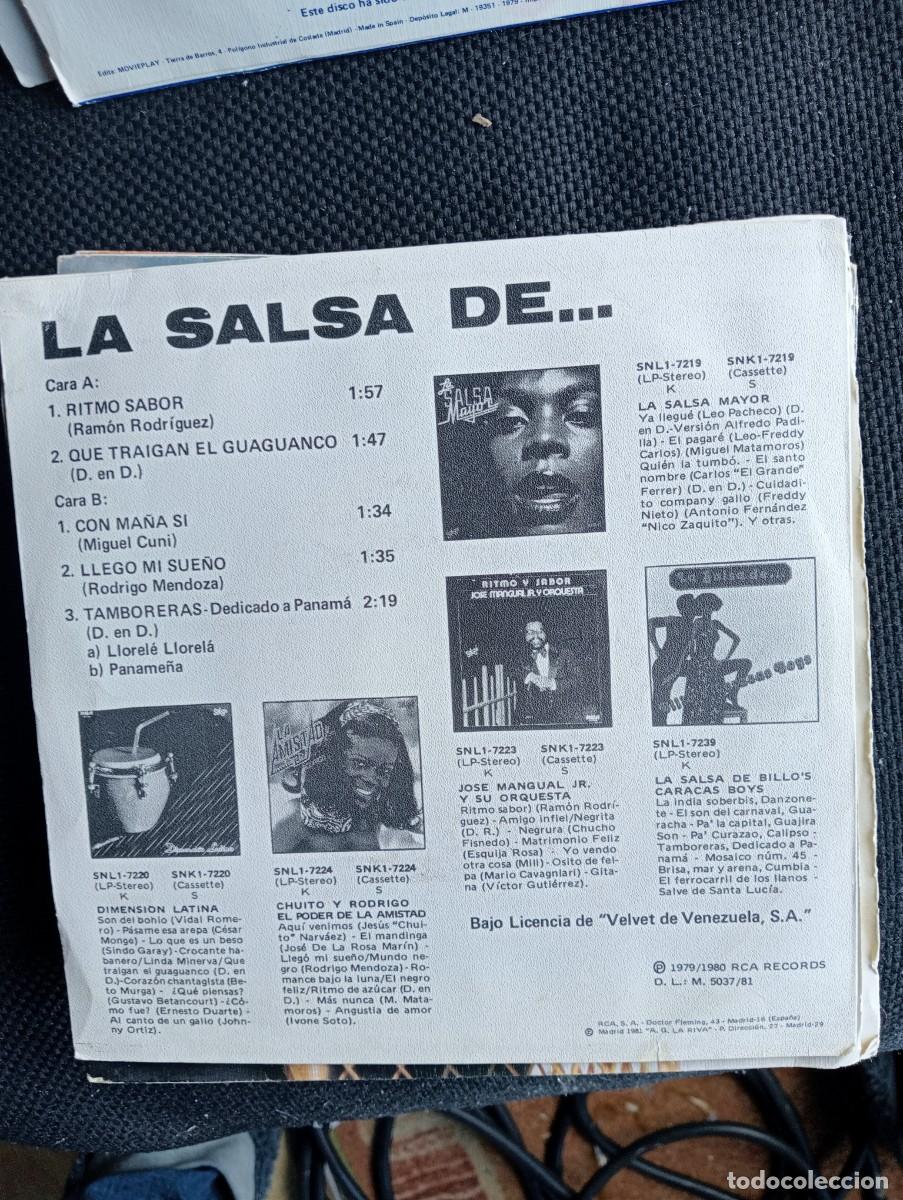 Discos de vinilo: Various - La Salsa De ... 7&rdquo; Single Promo 1981 - Foto 2