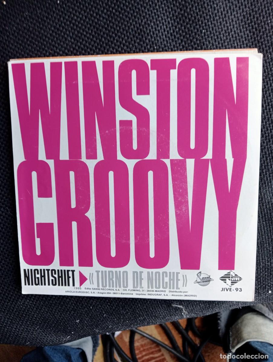 Discos de vinilo: Winston Groovy - Nightshift 7&rdquo; Single Promo 1985 reggae - Foto 1