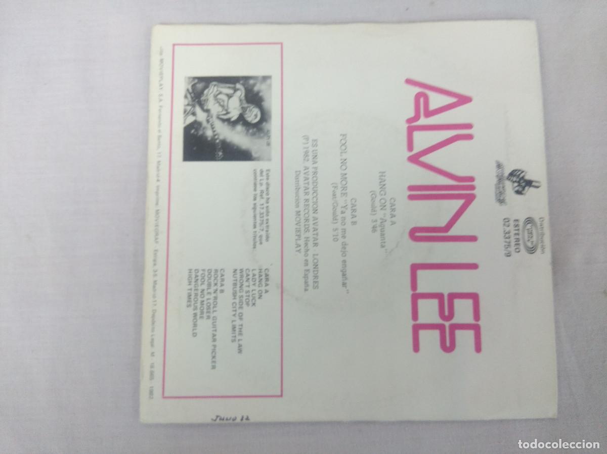Discos de vinilo: ALVIN LEE/HANG ON/SINGLE PROMOCIONAL. - Foto 3