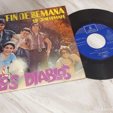 Discos de vinilo: LOS DIABLOS / FIN DE SEMANA-ME CONFORMARÉ / SINGLE-ODEON-1971 / MBC. ***/***