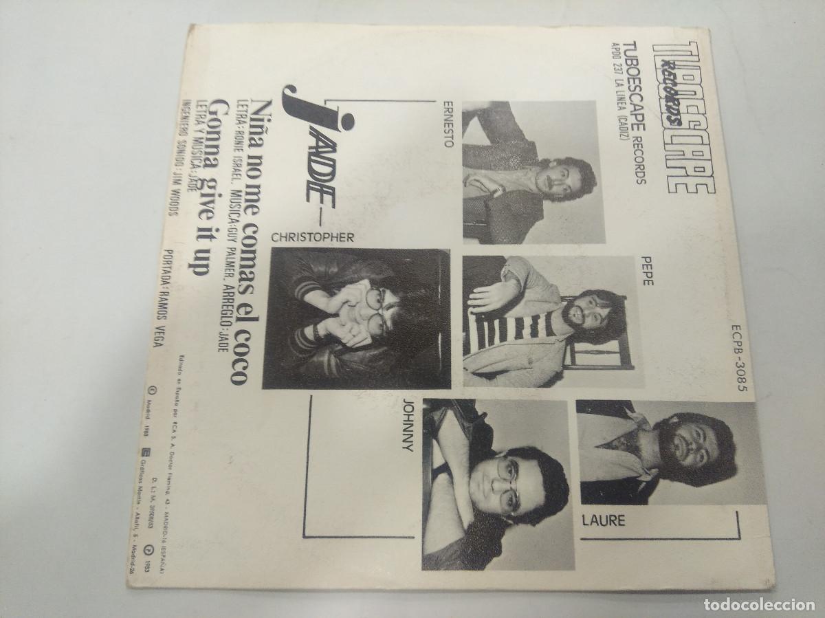 Discos de vinilo: JADE/NI&Ntilde;A NO ME COMAS EL COCO/SINGLE. - Foto 3