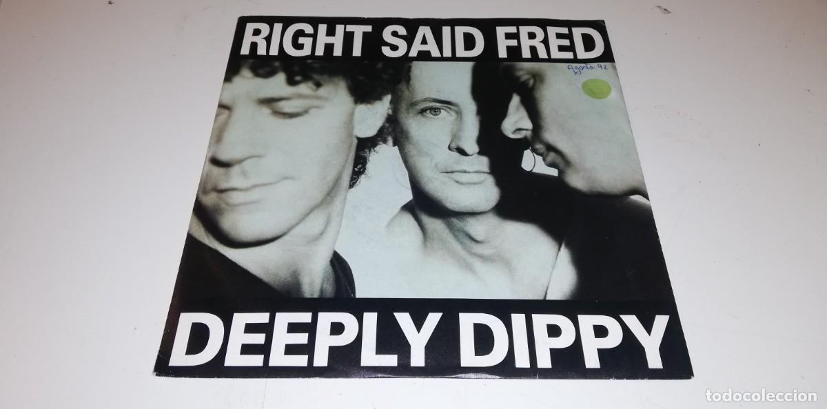Discos de vinilo: MOST-Right Said Fred - Deeply Dippy (7&rdquo;, Single, Sil) -VINIL 7&rdquo;- PORT VG+ DISC VG+ TIENE HOJA PROMO
