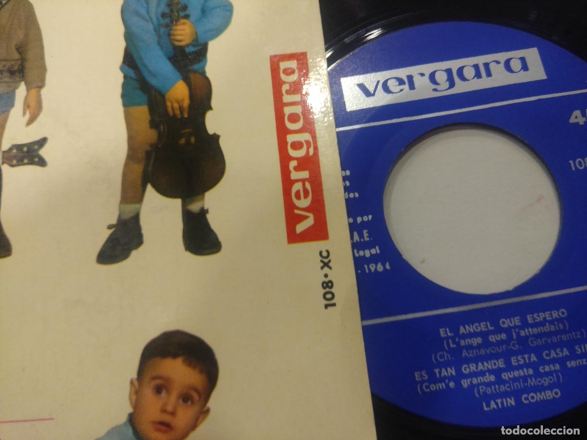Discos de vinilo: LATIN COMBO/EL ANGEL QUE ESPERO/SINGLE. - Foto 2