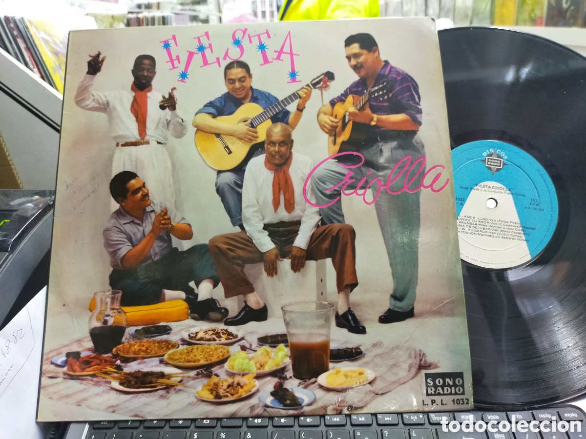 Disques de vinyle: &Oacute;scar Avil&eacute;s LP fiesta criolla Per&uacute; escuchado
