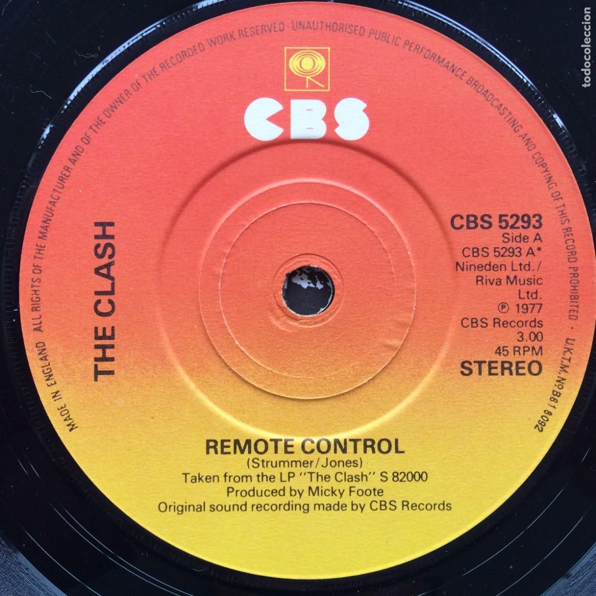 Discos de vinilo: The Clash &lrm;&ndash; Remote Control / Londons Burning , UK* - Foto 3
