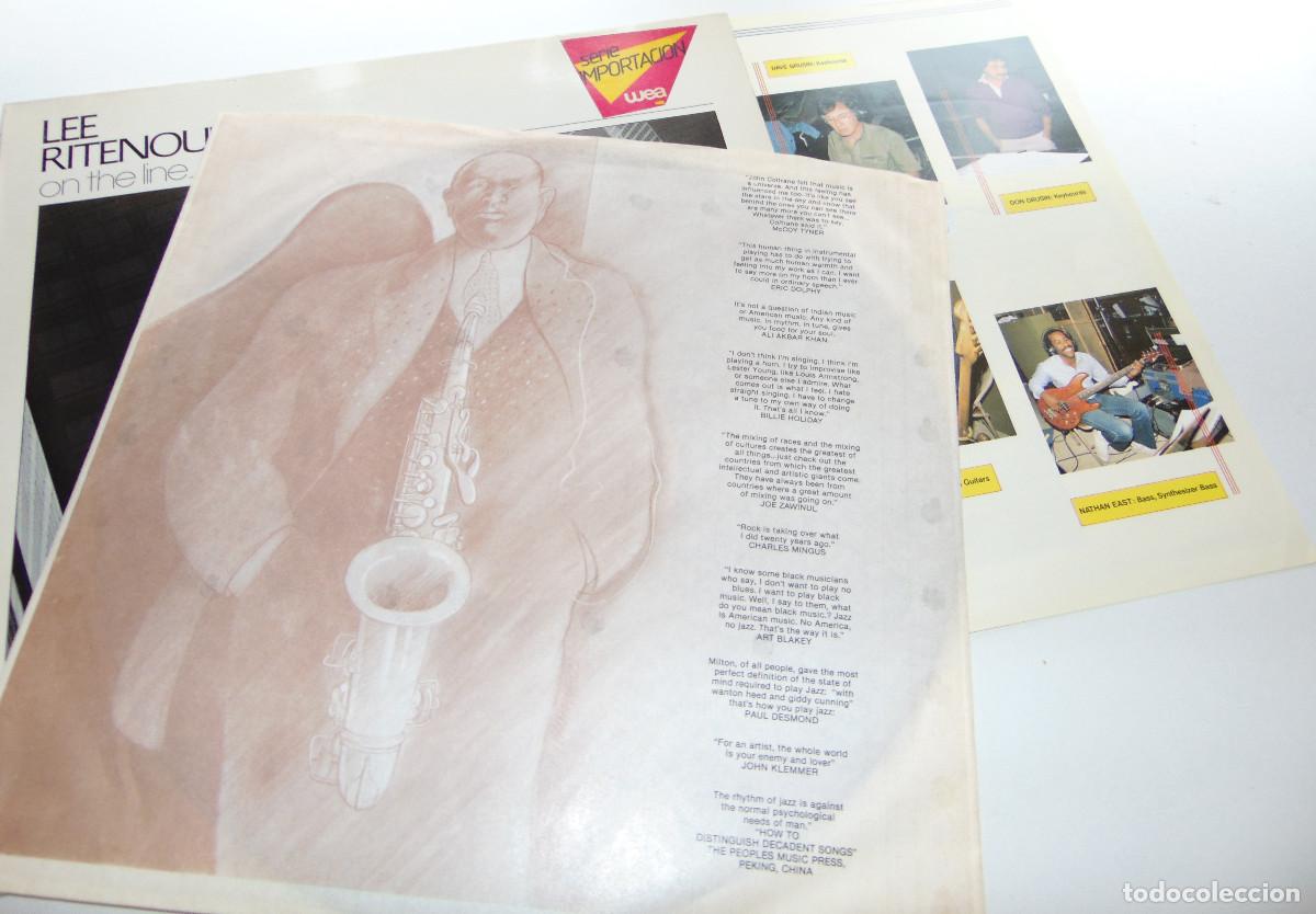 Discos de vinilo: LEE RITENOUR - ON THE LINE - LP 1983 - Foto 2