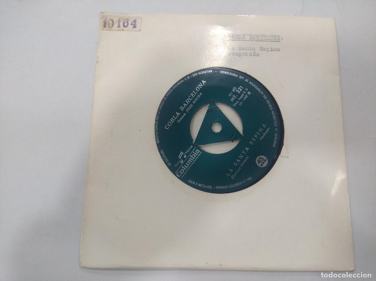 Discos de vinilo: COBLA BARCELONA/LA SANTA ESPINA/SINGLE. - Foto 1