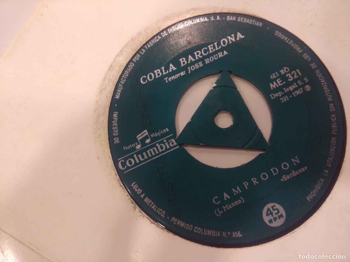 Discos de vinilo: COBLA BARCELONA/LA SANTA ESPINA/SINGLE. - Foto 3
