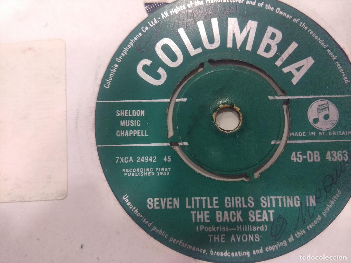 Discos de vinilo: THE AVONS/ALONE AT EIGHT/SINGLE PROMOCIONAL. - Foto 3