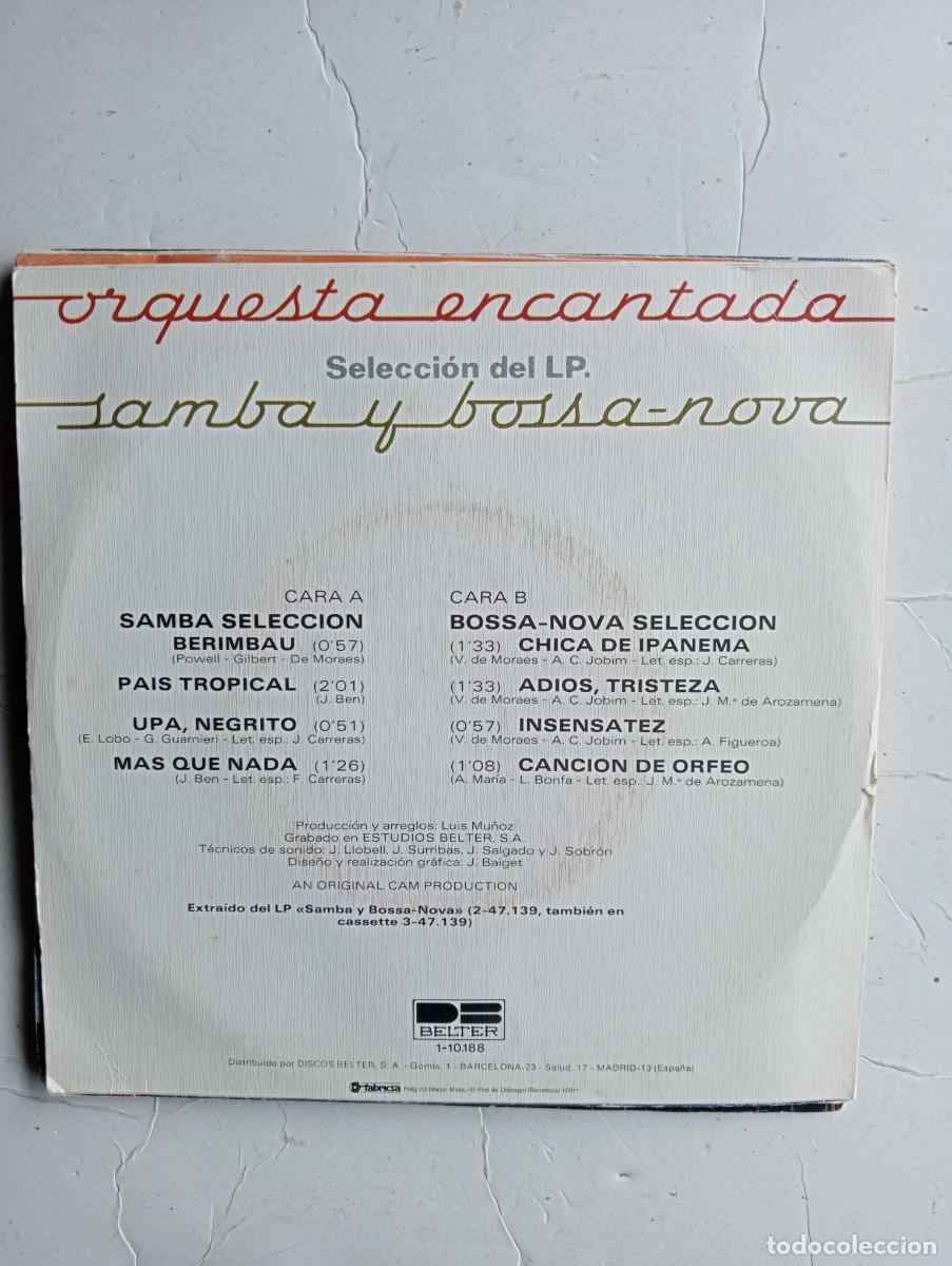 Discos de vinilo: Orquesta Encantada - Samba Y Bossa-Nova &lrm; (7&rdquo;, Single, Mixed) 1981 - Foto 2