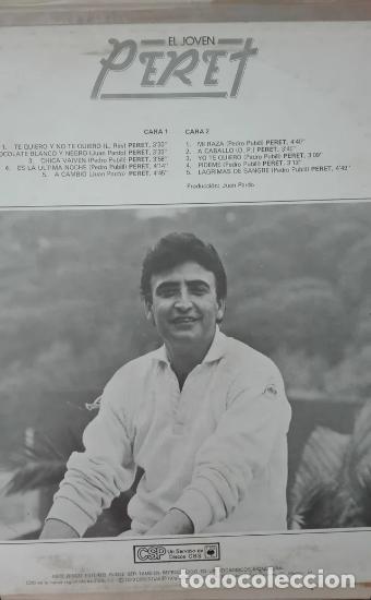 Discos de vinilo: Disco LP vinilo El Joven Peret - Foto 2