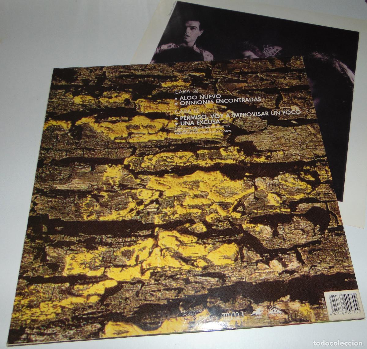 Discos de vinilo: Lito Vitale Cuarteto &ndash; La Excusa - LP VINILO 1992 - con ENCARTE - Foto 5