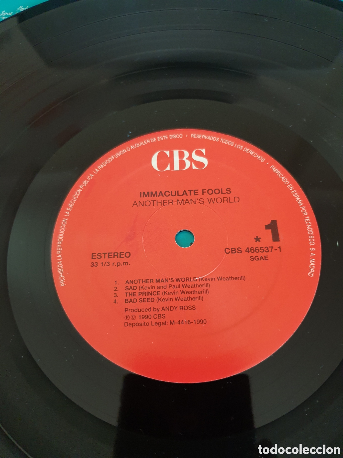 Discos de vinilo: Inmaculate fools - another mans world - Foto 3