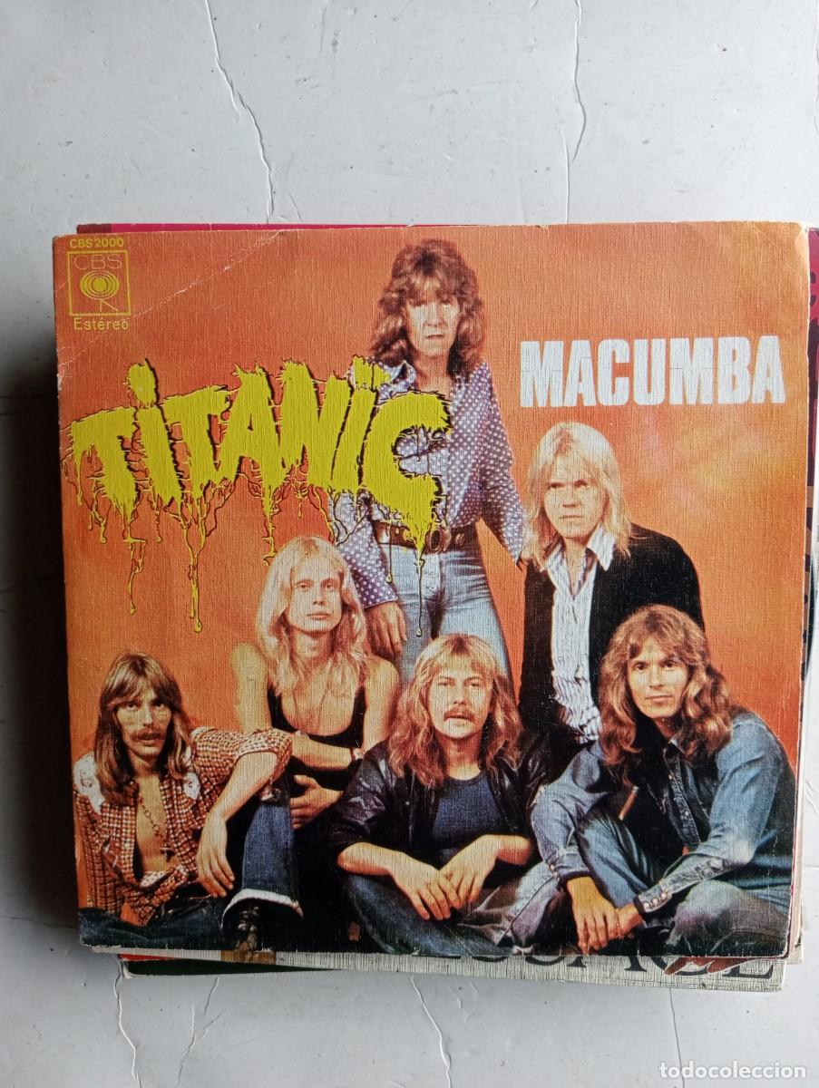 Discos de vinilo: Titanic - Macumba 7&rdquo; single 1974 hard rock - Foto 1