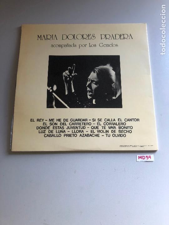 Discos de vinilo: Mar&iacute;a Dolores Pradera - Foto 1