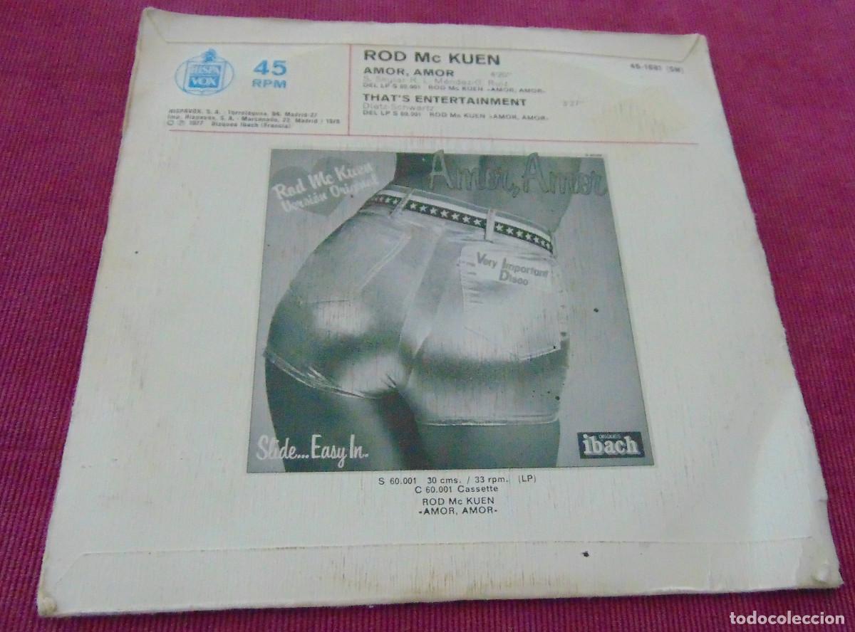 Discos de vinilo: Rod Mc Kuen &ndash; Amor, Amor - SINGLE 1978 - Foto 2