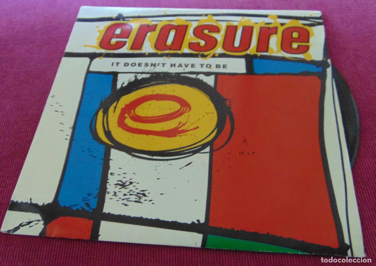 Discos de vinilo: ERASURE&ndash; It Doesnt Have To Be - SINGLE PROMO 1987 - Foto 1