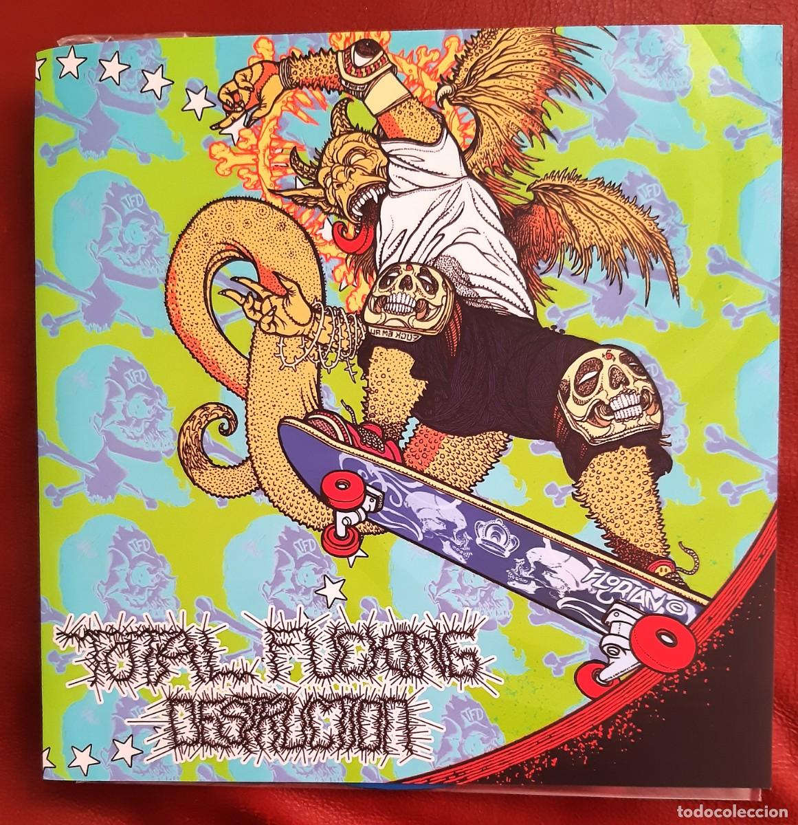 Discos de vinilo: AGORAPHOBIC NOSEBLEED / TOTAL FUCKING DESTRUCTION 7&rdquo; (SPLIT EP. GRINDCORE) - Foto 1