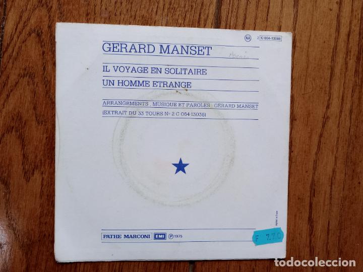 Discos de vinilo: Gerard Manset -il voyage en solitaire + un home etrange - Foto 2