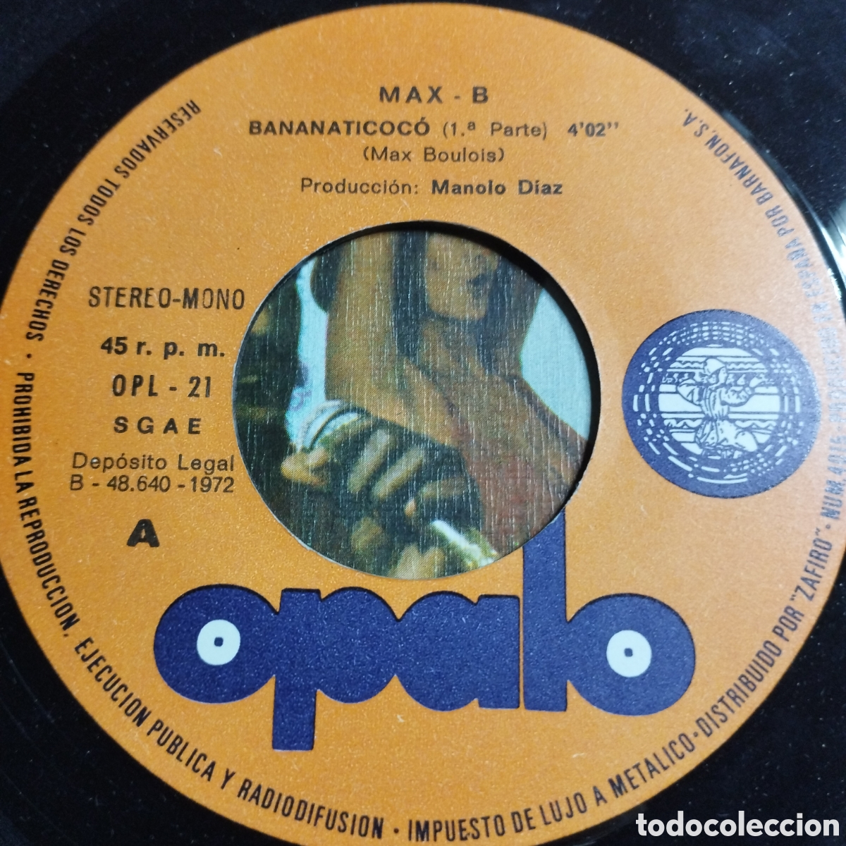 Discos de vinilo: Single 7&rdquo; Max - B. 1972 Bananaticoco (live) . Part 1 y 2. - Foto 3