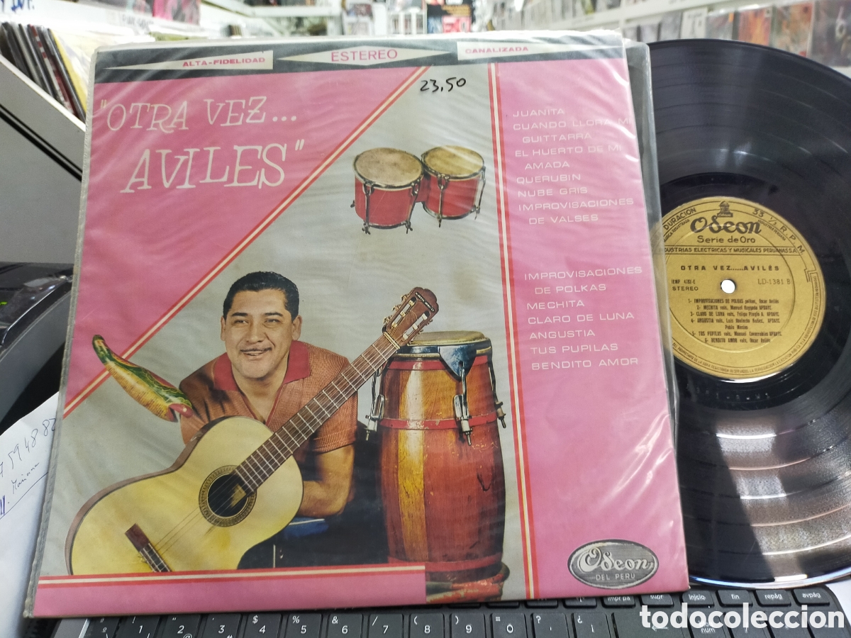 Disques de vinyle: Oscar Avil&eacute;s LP otra vez...Avil&eacute;s Per&uacute; escuchado