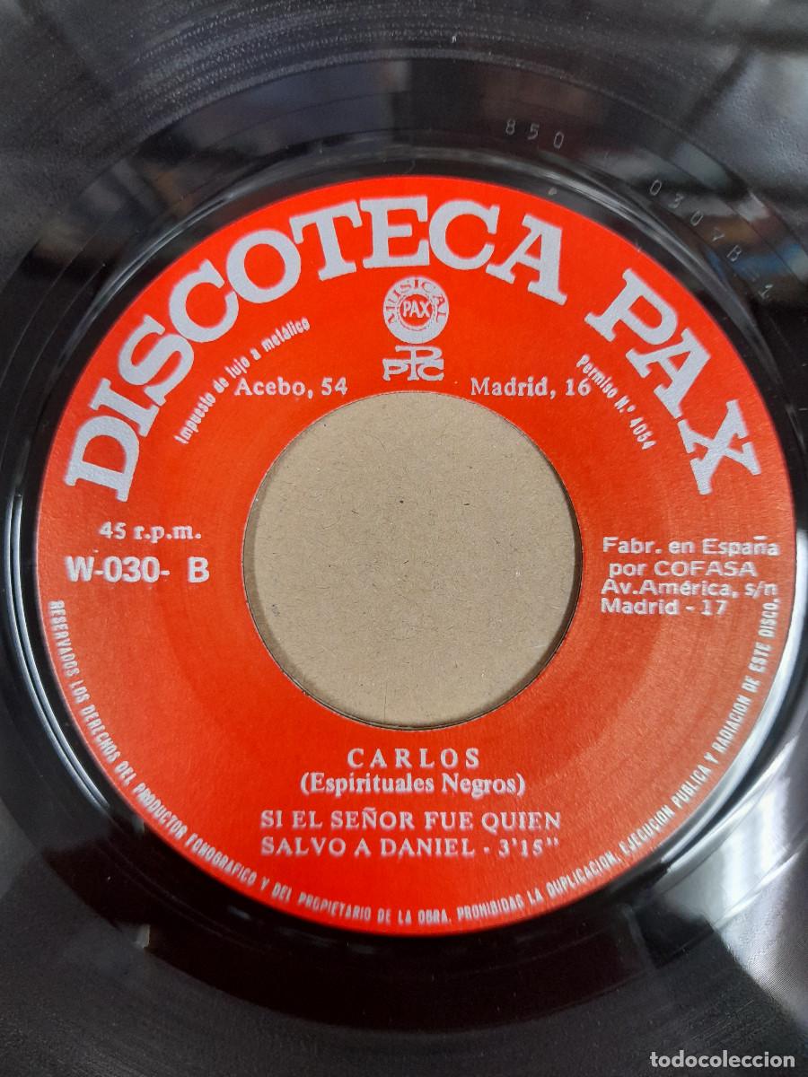 Discos de vinilo: Carlos - Espirituales negros - Single 7&rdquo; - Foto 5