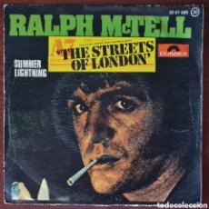 Discos de vinilo: SINGLE - RALPH MCTELL - THE STREETS OF LONDON - 1975