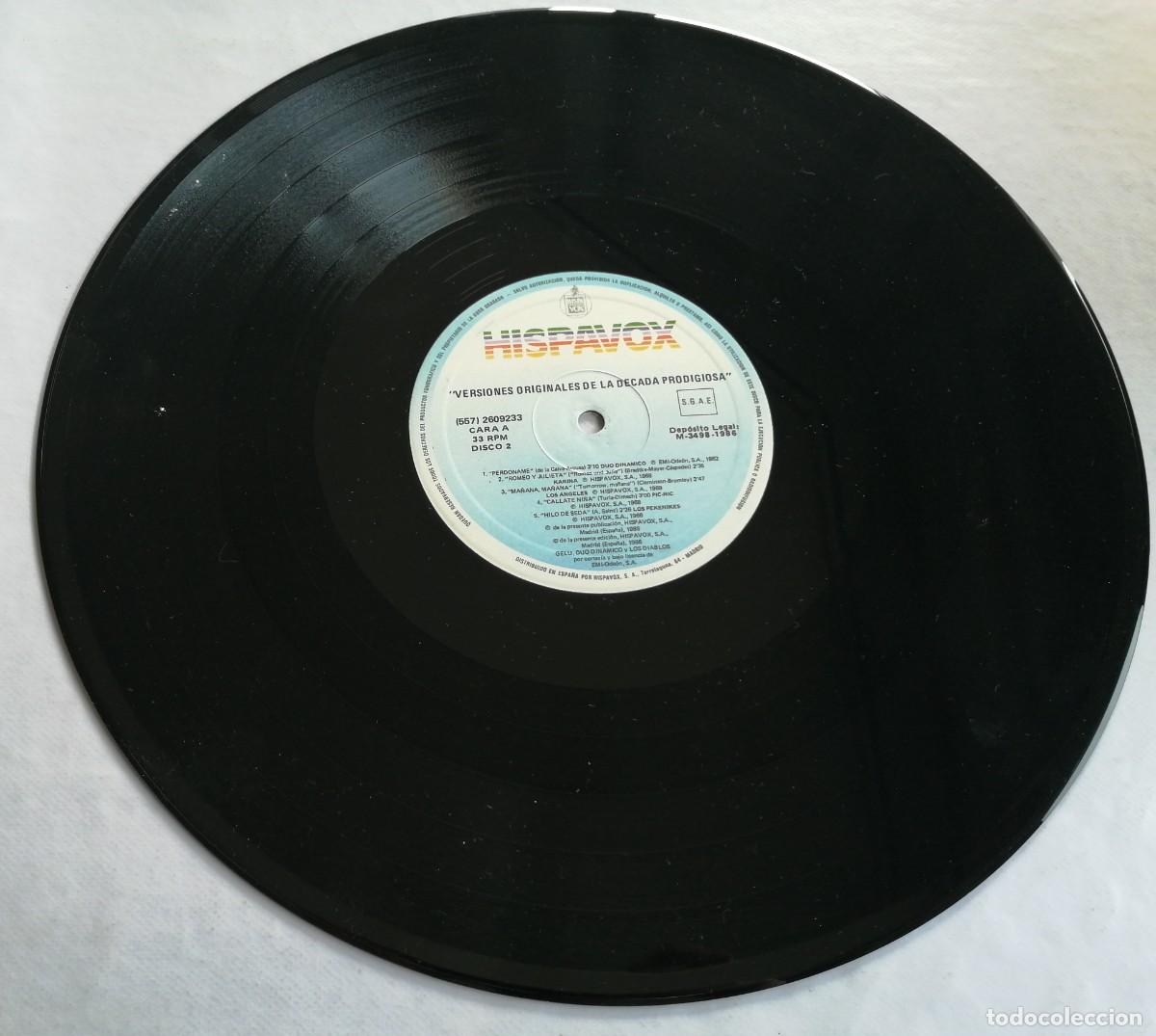 Discos de vinilo: Versiones Originales De La Decada Prodigiosa, Hispavox 557 26 0922 3 - Foto 5