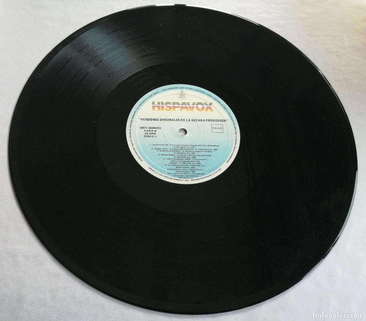 Discos de vinilo: Versiones Originales De La Decada Prodigiosa, Hispavox 557 26 0922 3 - Foto 7