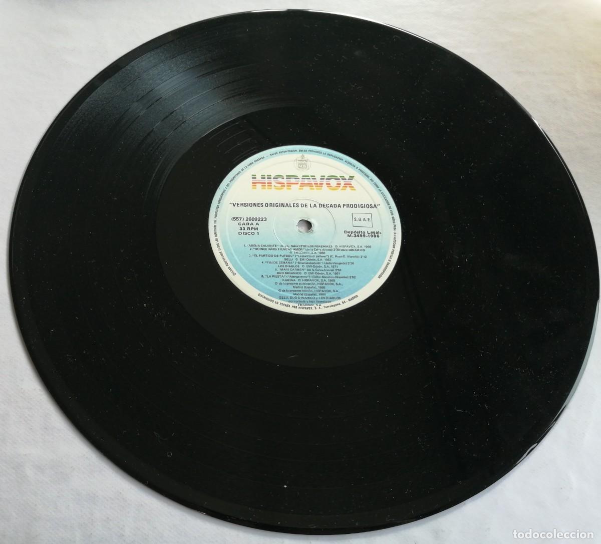 Discos de vinilo: Versiones Originales De La Decada Prodigiosa, Hispavox 557 26 0922 3 - Foto 8