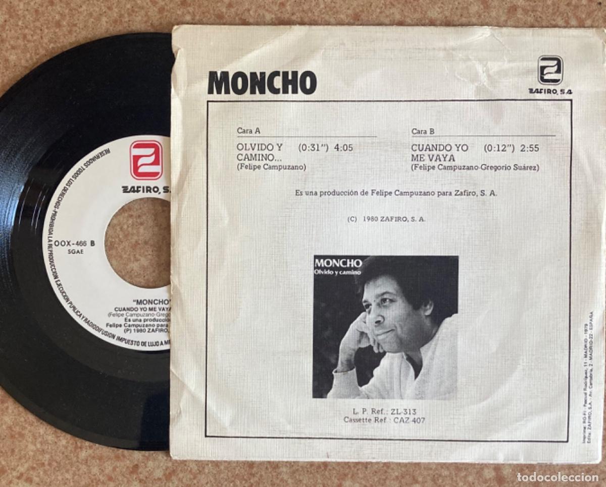 Discos de vinilo: Moncho - Olvido y camino - Foto 2