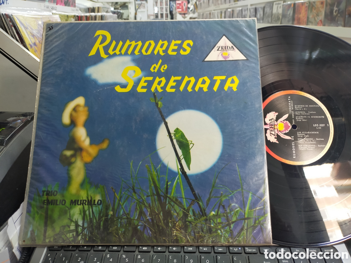 Disques de vinyle: Trio emilio Murillo LP rumores de serenata Colombia escuchado