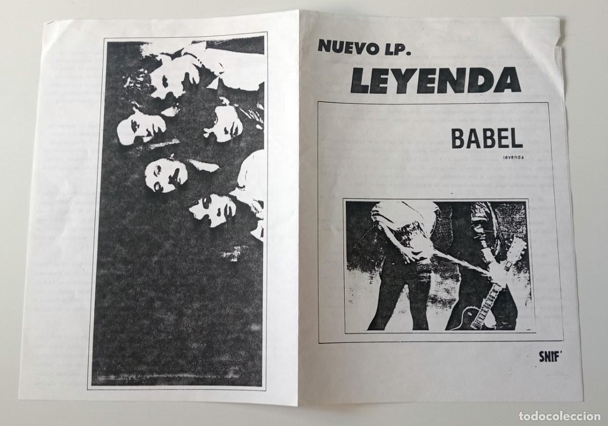Discos de vinilo: LP BABEL - LEYENDA - Foto 4