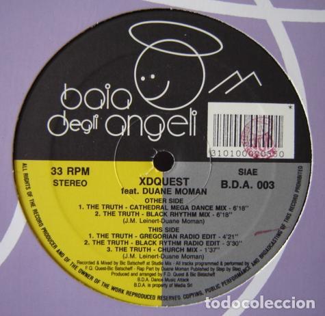 Discos de vinilo: XDquest* Featuring Duane Moman &lrm;&ndash; The Truth MAXI - Foto 1