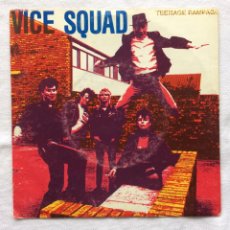 Discos de vinilo: VICE SQUAD ‎– TEENAGE RAMPAGE / HIGH SPIRITS , UK 1984 ANAGRAM RECORDS