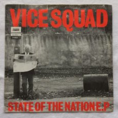Discos de vinilo: VICE SQUAD ‎– STATE OF THE NATION , EP UK 1982 RIOT CITY RECORDS